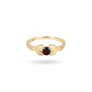 Demeter’s Grace Garnet Floral Ring