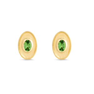 CEO’s Deco Oval Tsavorite Stud Earrings