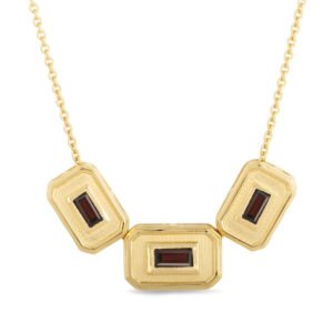 CEO’s Deco Baguette Garnet Necklace