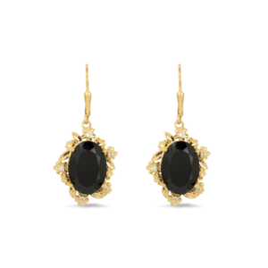 Demeter’s Romance Black Onyx & Topaz Drop Earrings