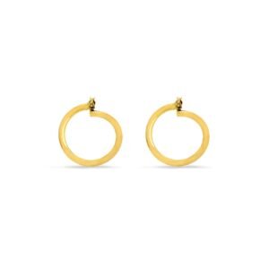 Modern Edge Slim Wrap Hoop Earrings