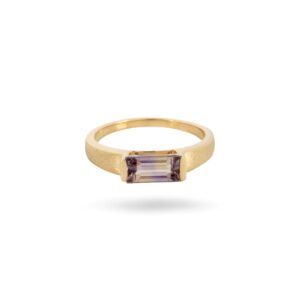 Modern Edge Baguette Ametrine Band Ring