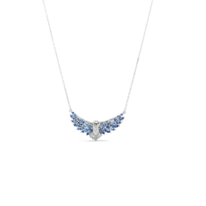 Demeter’s Freedom Tanzanite & Topaz Bird Necklace